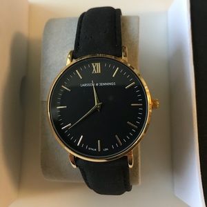 Men’s Larsson and Jennings gold and black watch